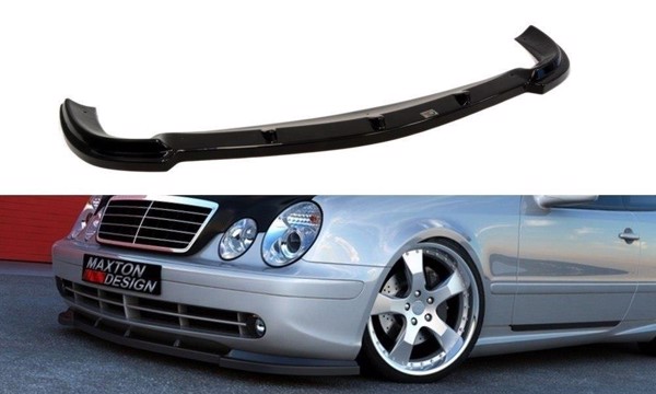Maxton Front Splitter Mercedes Clk W208 (For W208 Amg) - Gloss Black