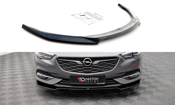 Maxton Front Splitter V.3 Opel Insignia Mk2 - Gloss Black