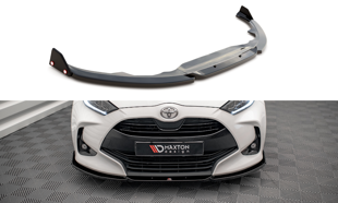 Maxton Front Splitter V.1 + Flaps Toyota Yaris Mk4 - Gloss Black