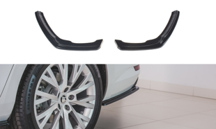 Maxton Rear Side Splitters Skoda Superb Mk3 Fl Hatchback / Estate - Gloss Black