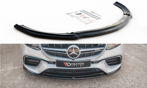 Maxton Front Splitter V.2 Mercedes-Benz E63 Amg Estate/Sedan S213/W213 - Gloss Black