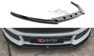 Maxton Front Splitter V.5 Ford Focus St Mk3 Facelift - Gloss Black