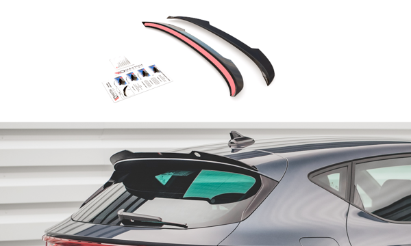 Maxton Spoiler Cap Seat Leon Fr Hatchback Mk4 - Gloss Black