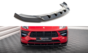 Maxton Front Splitter V.1 Porsche Macan Mk1 Facelift - Gloss Black