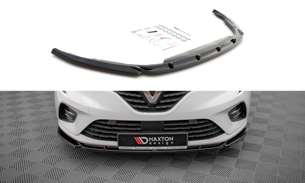 Maxton Front Splitter V.1 Renault Clio Mk5 - Gloss Black