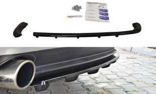 Maxton Central Rear Splitter Alfa Romeo 159 (With Vertical Bars) - Gloss Black