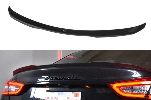 Maxton Spoiler Extension Maserati Quattroporte Mk.6 Preface - Gloss Black