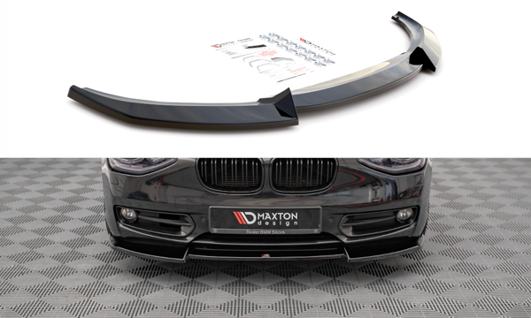 Maxton Front Splitter V.2 BMW 1 F20 - Gloss Black