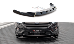 Maxton Front Splitter V.2 Ford Escape St-Line Mk3 - Gloss Black