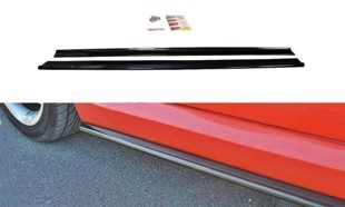 Maxton Side Skirts Diffusers Fiat Stilo Schumacher Version - Gloss Black
