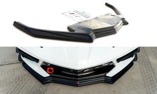 Maxton Front Splitter Chevrolet Corvette C8 - Gloss Black