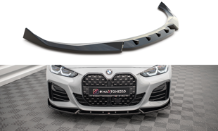 Maxton Front Splitter V.2 BMW 4 Gran Coupe M-Pack G26 - Gloss Black