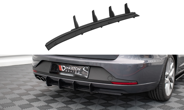 Maxton Street Pro Rear Diffuser Seat Leon Fr Sportstourer Mk3 - Black