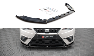 Maxton Front Splitter V.1 Seat Ibiza Fr/ Standard Mk5 - Gloss Black