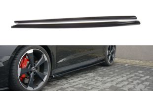 Maxton Side Skirts Diffusers Audi RS3 8V Fl Sportback - Gloss Black