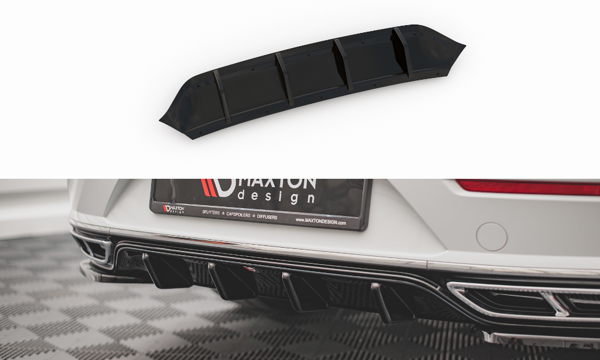 Maxton Rear Valance Volkswagen Arteon R-Line Facelift - Gloss Black