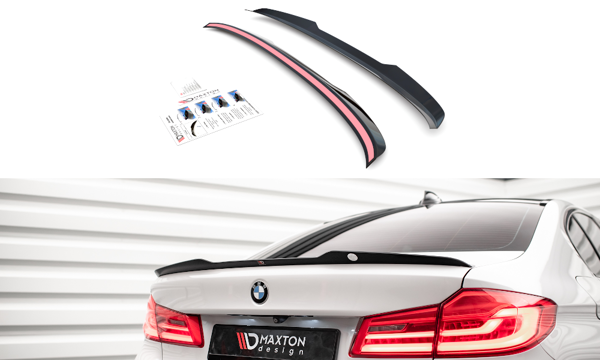 Maxton Spoiler Cap BMW 5 G30 - Gloss Black