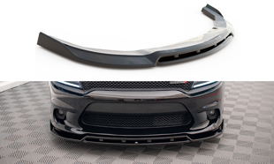 Maxton Front Splitter V.1 Dodge Charger Srt Mk7 Facelift - Gloss Black