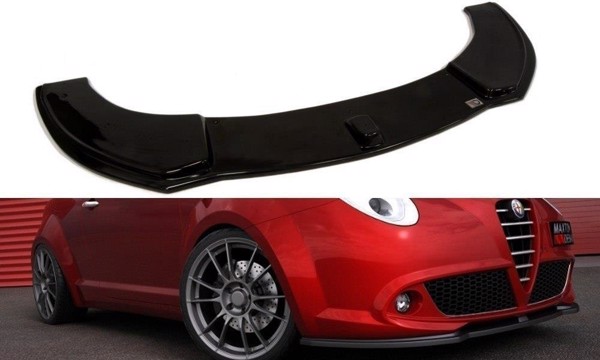 Maxton Front Splitter Alfa Romeo Mito - Gloss Black