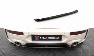 Maxton Central Rear Splitter For Mini Cooper Clubman John Cooper Works F54 Facelift - Gloss Black