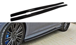 Maxton Side Skirts Diffusers Ford Focus RS Mk3 - Gloss Black