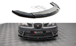Maxton Front Splitter V.2 Seat Ibiza Cupra Mk3 - Gloss Black