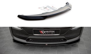 Maxton Front Splitter V.1 BMW I3 Mk1 Facelift - Gloss Black