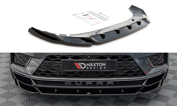 Maxton Front Splitter V.2 Cupra Ateca - Gloss Black