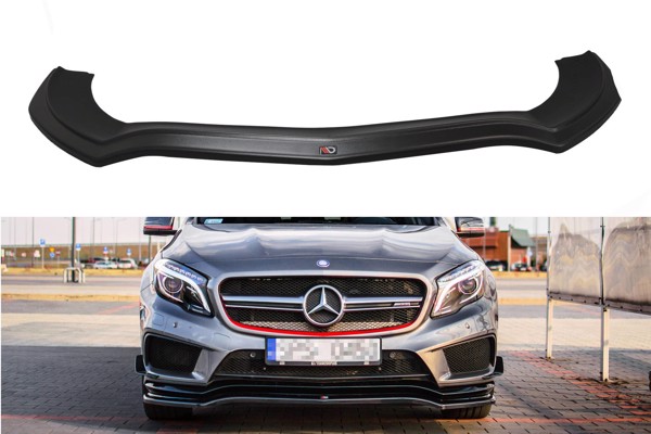 Maxton Front Splitter Mercedes-Benz Gla 45 Amg Suv (X156) Preface - Gloss Black