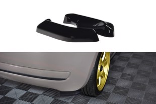Maxton Rear Side Splitters Fiat 500 Hatchback Preface - Gloss Black