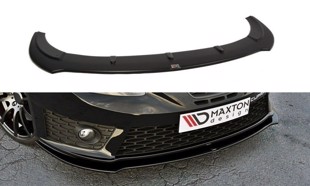 Maxton Front Splitter V.1 Seat Leon Mk2 Cupra Fr (Facelift) - Gloss Black