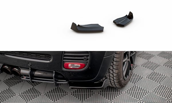Maxton Rear Side Splitters V.2 Mini Cooper John Cooper Works R56 - Gloss Black