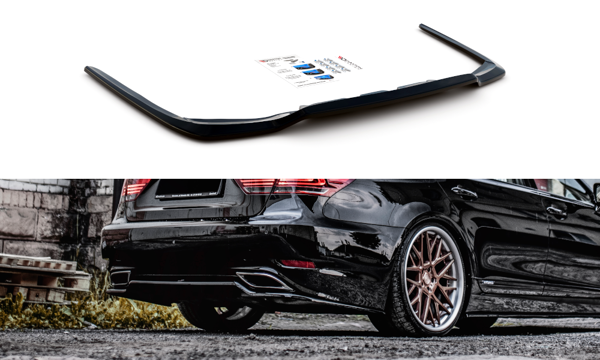 Maxton Central Rear Splitter Lexus Ls Mk4 Facelift - Gloss Black