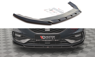 Maxton Front Splitter V.2 Seat Leon Fr Mk4 - Gloss Black
