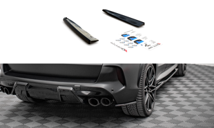 Maxton Rear Side Splitters BMW X5M F95 - Gloss Black