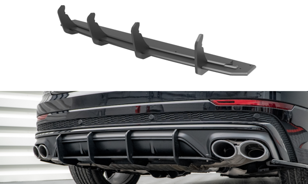Maxton Street Pro Rear Diffuser Audi Sq8 Mk1 - Black