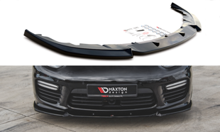 Maxton Front Splitter V.1 Porsche Panamera Turbo 970 Facelift - Gloss Black