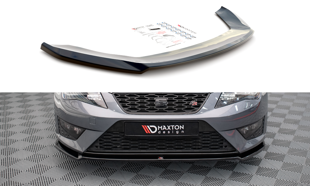 Maxton Front Splitter V.2 Seat Leon Fr / Cupra Mk3 - Gloss Black