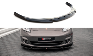 Maxton Front Splitter V.2 Porsche Panamera / Panamera Diesel 970 - Gloss Black