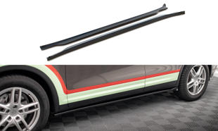 Maxton Side Skirts Diffusers Porsche Cayenne Mk2 - Gloss Black