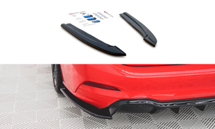 Maxton Rear Side Splitters For V.3 Ford Focus St-Line Estate Mk4 - Gloss Black