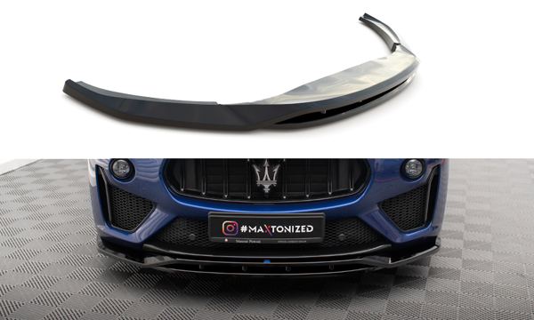 Maxton Front Splitter Maserati Levante Gts Mk1 - Gloss Black