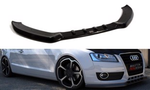 Maxton Front Splitter Audi A5 8T - Gloss Black
