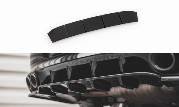 Maxton Rear Valance Mercedes-Amg Cla 35 Aero / 45 Aero C118 - Gloss Black