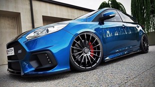Maxton Side Skirts Diffusers Ford Focus St / St-Line Mk3 / Mk3 Fl Hatchback / Estate - Gloss Black