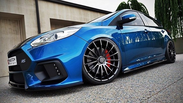 Maxton Side Skirts Diffusers Ford Focus St / St-Line Mk3 / Mk3 Fl Hatchback / Estate - Gloss Black