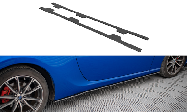 Maxton Street Pro Side Skirts Diffusers Subaru Brz Mk1 Facelift - Black