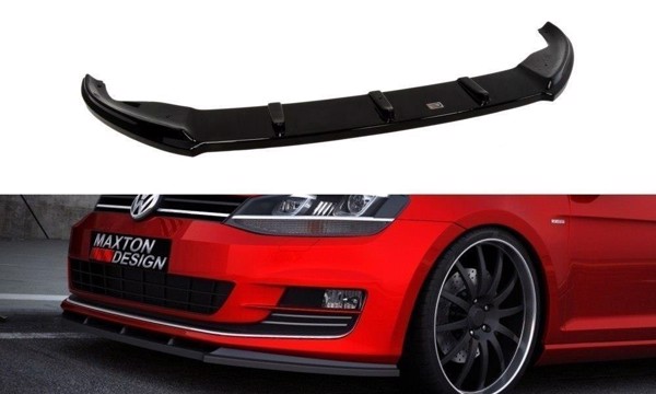 Maxton Front Splitter VW Golf VIi - Gloss Black