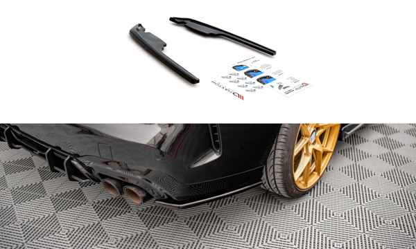 Maxton Rear Side Splitters BMW M235I Gran Coupe F44 - Gloss Black