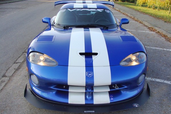 Maxton Front Racing Splitter Dodge VIper Gts - ABS+Gloss Black